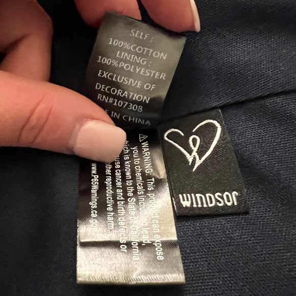 Windsor Medium Blue Camisole Crop Top - Picture 7 of 7